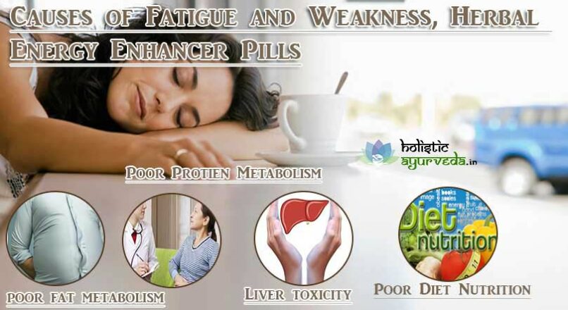 Causes of Fatigue and Weakness, Herbal Energy Enhancer Pills