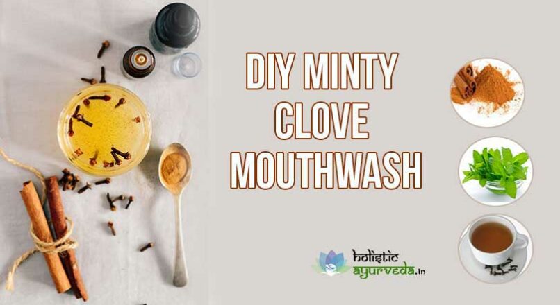 Homemade Minty Clove Mouthwash Recipe