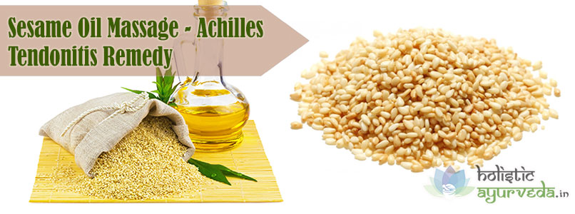 Sesame Oil Massage - Achilles Tendonitis Remedy