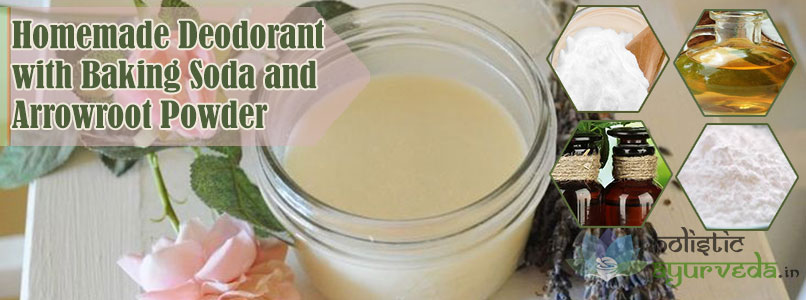 Homemade Deodorant with Baking Soda and Arrowroot Powder