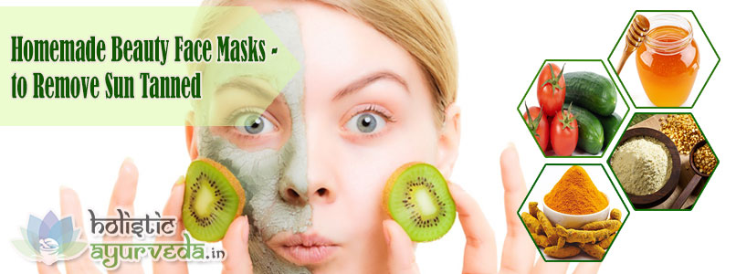 Beauty Face Masks to Remove Sun Tanned