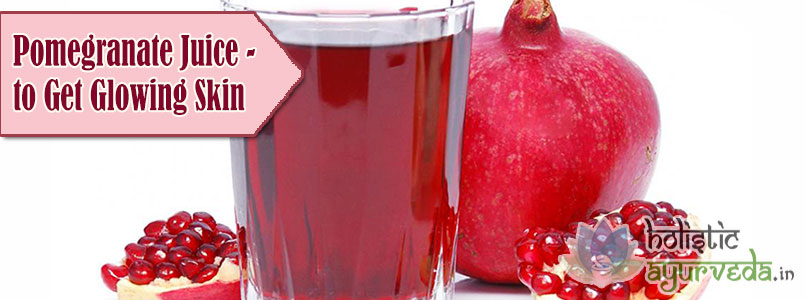 Pomegranate Juice to Get Glowing Skin