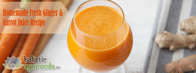 Fresh Ginger and Carrot Juice Recipe