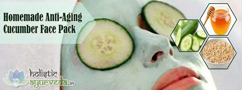 Homemade Anti-Aging Cucumber Face Pack